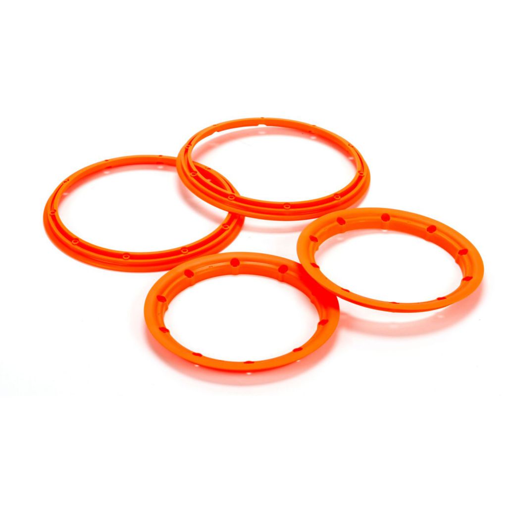 5T - Anneaux beadlock inter et exter, orange (2) - HORIZON HOBBY - R&eacute;f&eacute;rence: LOS45007