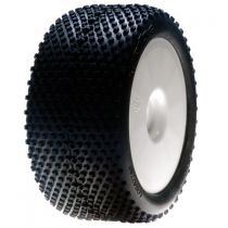 1/8 XTT pneu truggy,Bl,mont&eacute;s,avecWht Whl,0 0ffset (Pr) - HORIZON HOBBY - R&eacute;f&eacute;rence: LOSA17701B
