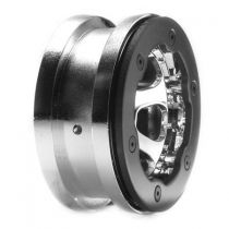 2.2 roues, Chrome avec anneaux: CCR - HORIZON HOBBY - R&eacute;f&eacute;rence: LOSA7020