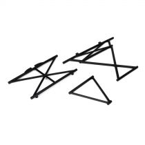 5ive-T -Set de supports d'arceau avant sup&eacute;rieur et central (2) - HORIZON HOBBY - R&eacute;f&eacute;rence: LOSB2578