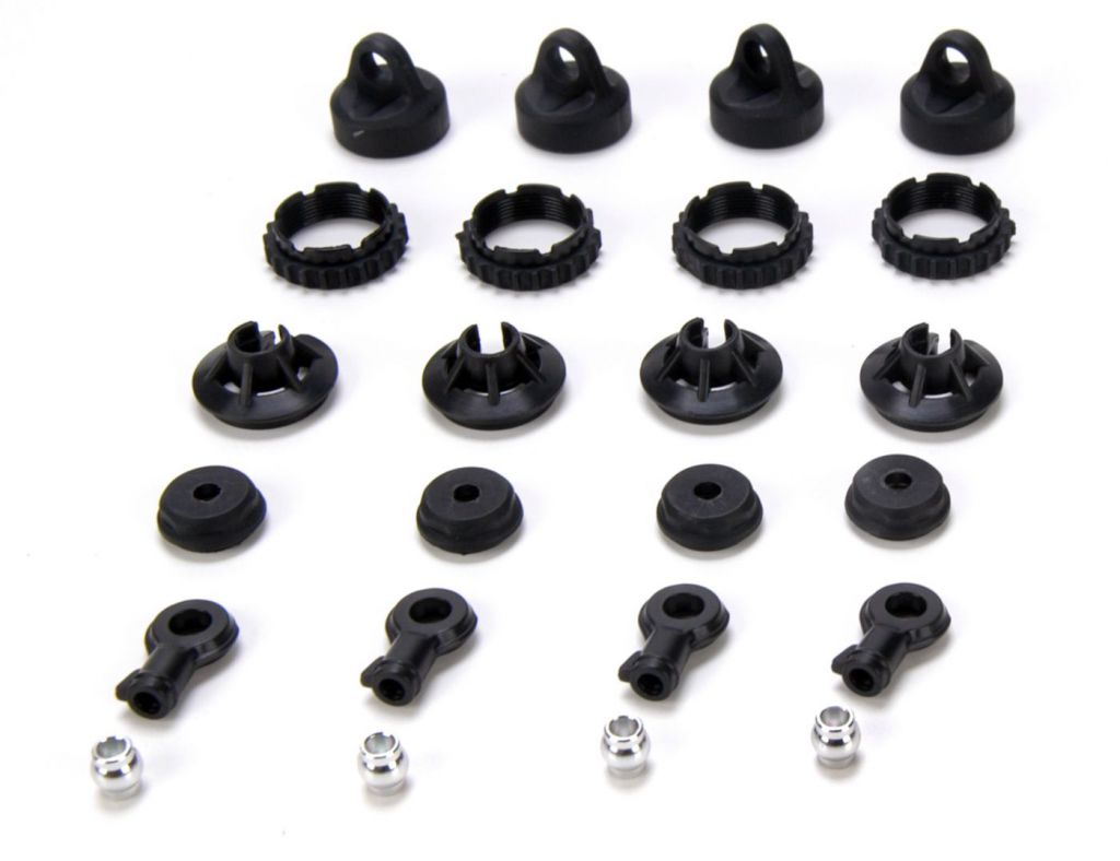 Ten-T -Set pieces plastiques d'amortisseurs (4) - HORIZON HOBBY - R&eacute;f&eacute;rence: LOSB2904