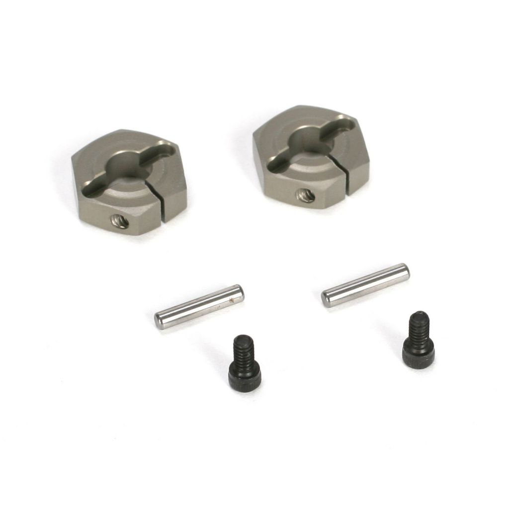TEN-SCTE -Hexagones de roues en aluminium (2) - HORIZON HOBBY - R&eacute;f&eacute;rence: LOSB3493