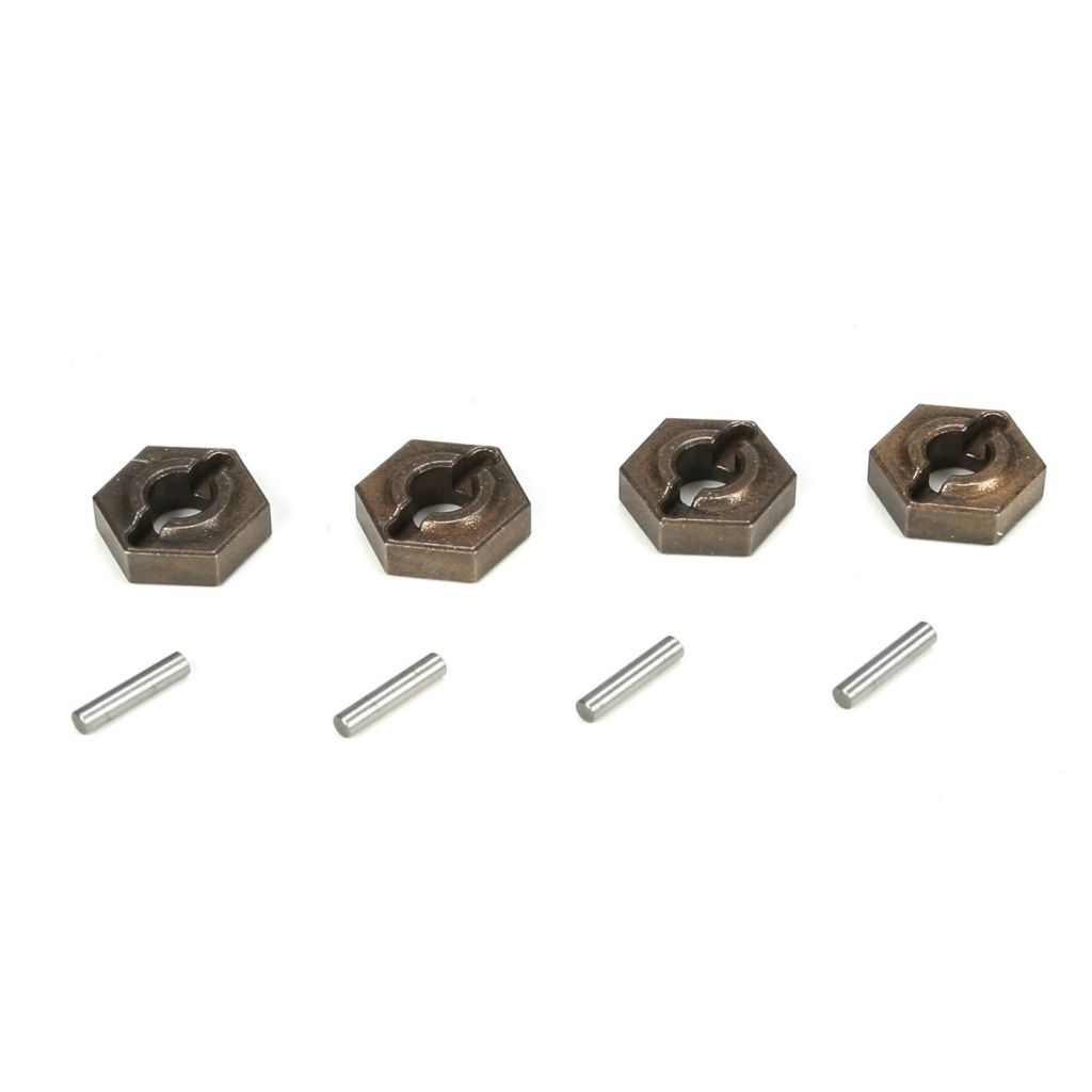Ten-SCTE - Hexagones de roues avec goupilles (4) - HORIZON HOBBY - R&eacute;f&eacute;rence: LOSB3495