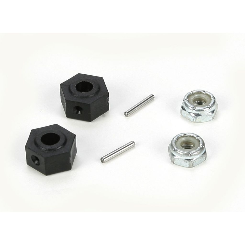 XXX-SCT - Set d'hexagones de roues - HORIZON HOBBY - R&eacute;f&eacute;rence: LOSB3497