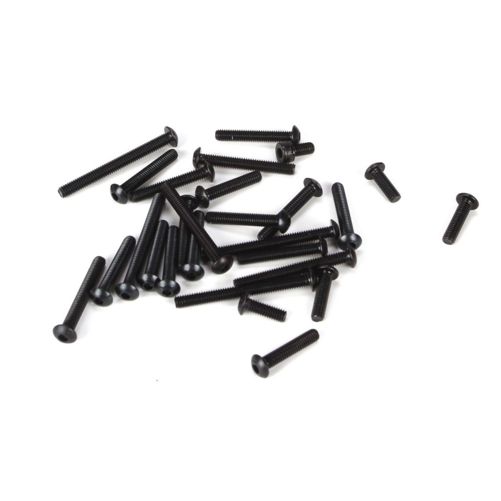 5ive-T -Assortiment de vis &agrave; t&ecirc;te bomb&eacute;e M4 (27) - HORIZON HOBBY - R&eacute;f&eacute;rence: LOSB6085