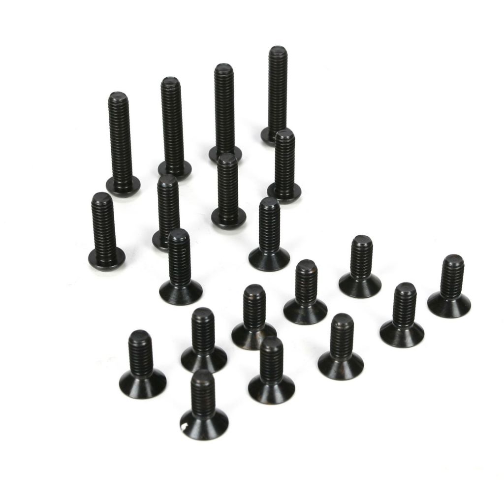 5ive-T -Assortiment de vis &agrave; t&ecirc;te bomb&eacute;e et frais&eacute;e M6 (20) - HORIZON HOBBY - R&eacute;f&eacute;rence: LOSB6490