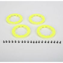 XXX-SCT/Ten-SCTE -Anneaux Beadlocks avec vis/ jaune (4) - HORIZON HOBBY - R&eacute;f&eacute;rence: LOSB7024