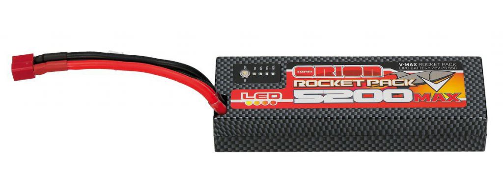 Batterie Li-Po Rocket V-Max 7.6V 5200 2S 55C, prise Deans - HORIZON HOBBY - R&eacute;f&eacute;rence: ORI14080
