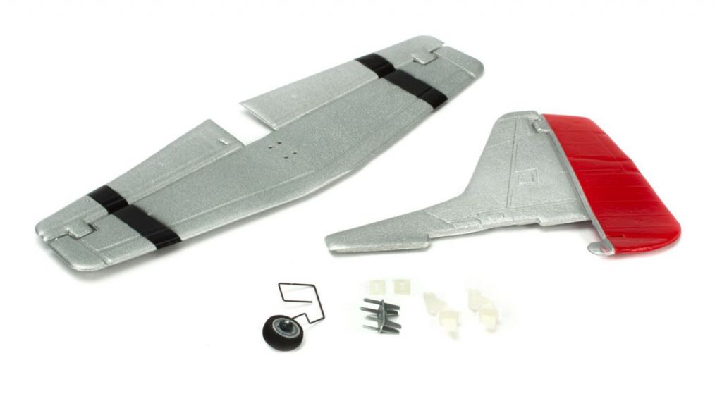 Complete Tail w/Accessories: UM P51D Mustang AS3X - HORIZON HOBBY - R&eacute;f&eacute;rence: PKZU2425
