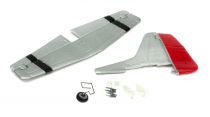 Complete Tail w/Accessories: UM P51D Mustang AS3X - HORIZON HOBBY - R&eacute;f&eacute;rence: PKZU2425