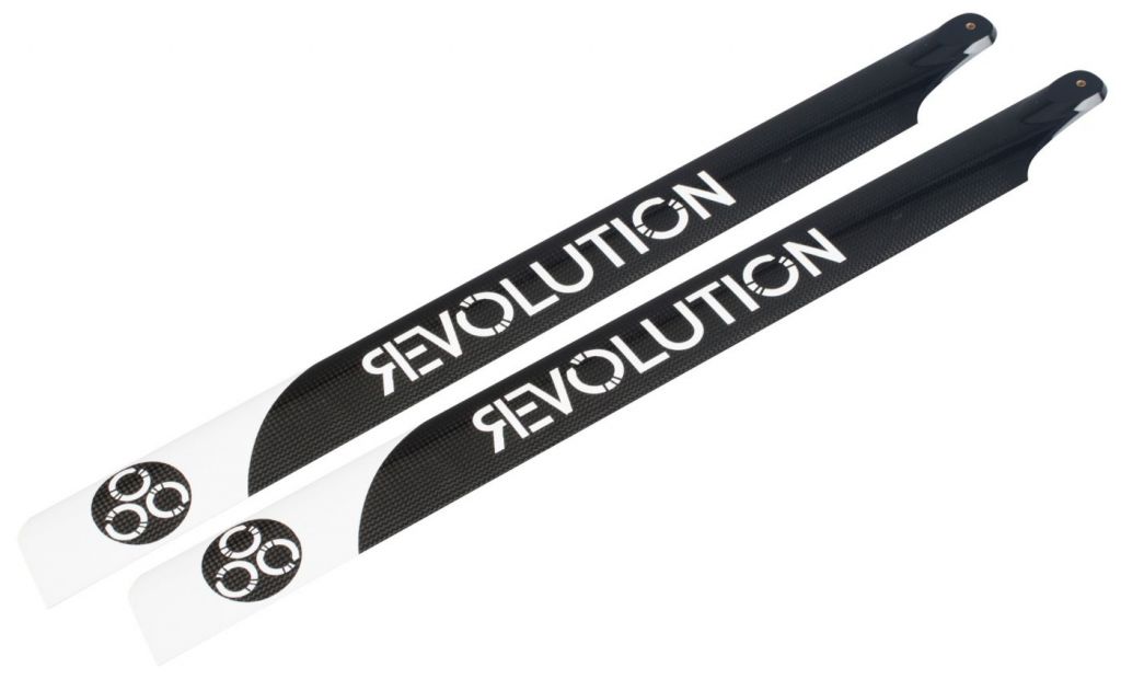 Pales principales 3D Flybarless en carbone long. 520mm - HORIZON HOBBY - R&eacute;f&eacute;rence: RVOB052050