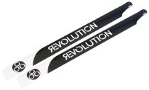 Pales principales 3D Flybarless en carbone long. 520mm - HORIZON HOBBY - R&eacute;f&eacute;rence: RVOB052050