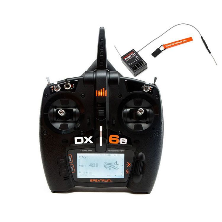 &Eacute;metteur Spektrum DX6e 6 voies avec r&eacute;cepteur AR610 EU - HORIZON HOBBY - R&eacute;f&eacute;rence: SPM6650EU