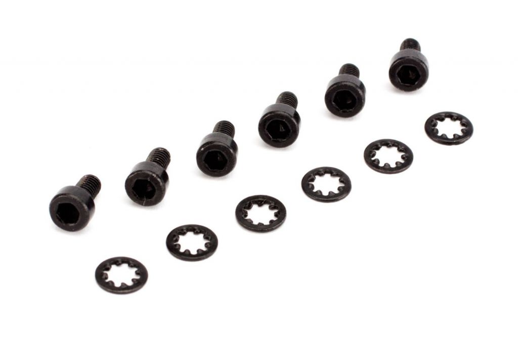 Vis BTR et rondelles pour t&ecirc;te de servos &agrave; pignon m&eacute;tal (6) - HORIZON HOBBY - R&eacute;f&eacute;rence: SPMA4043