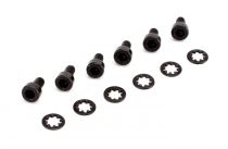 Vis BTR et rondelles pour t&ecirc;te de servos &agrave; pignon m&eacute;tal (6) - HORIZON HOBBY - R&eacute;f&eacute;rence: SPMA4043