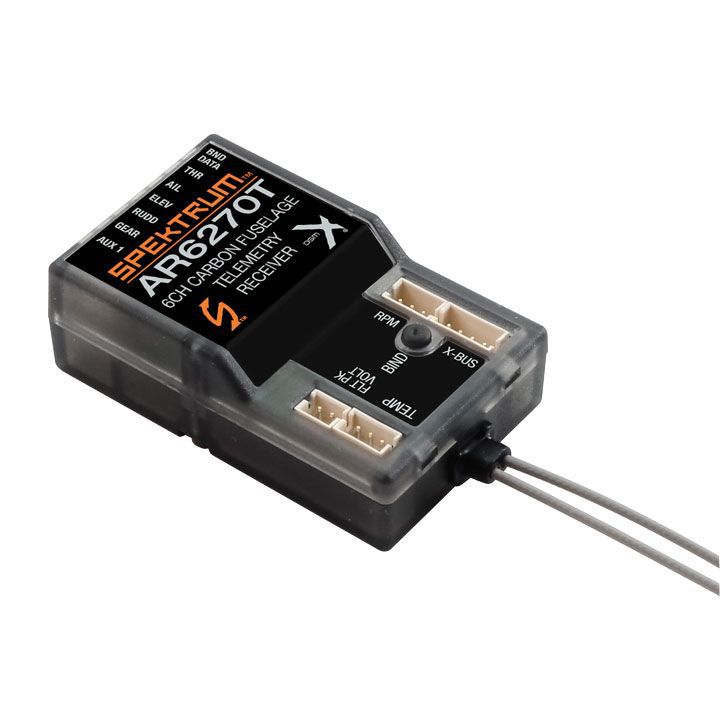 R&eacute;cepteur Spektrum Carbon Fuse t&eacute;l&eacute;m&eacute;trie AR6270T 6 voies - HORIZON HOBBY - R&eacute;f&eacute;rence: SPMAR6270T