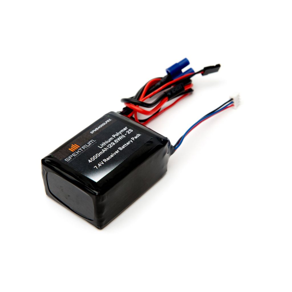 Batterie r&eacute;cepteur Li-Po 2S 7,4V 4000mA - HORIZON HOBBY - R&eacute;f&eacute;rence: SPMB4000LPRX