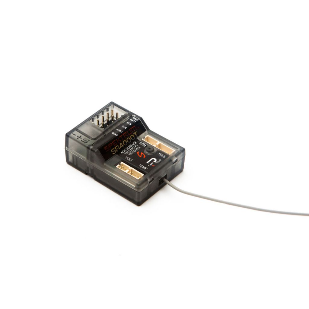R&eacute;cepteur 4 voies DSMR SR4000T avec t&eacute;l&eacute;m&eacute;trie - HORIZON HOBBY - R&eacute;f&eacute;rence: SPMSR4000T