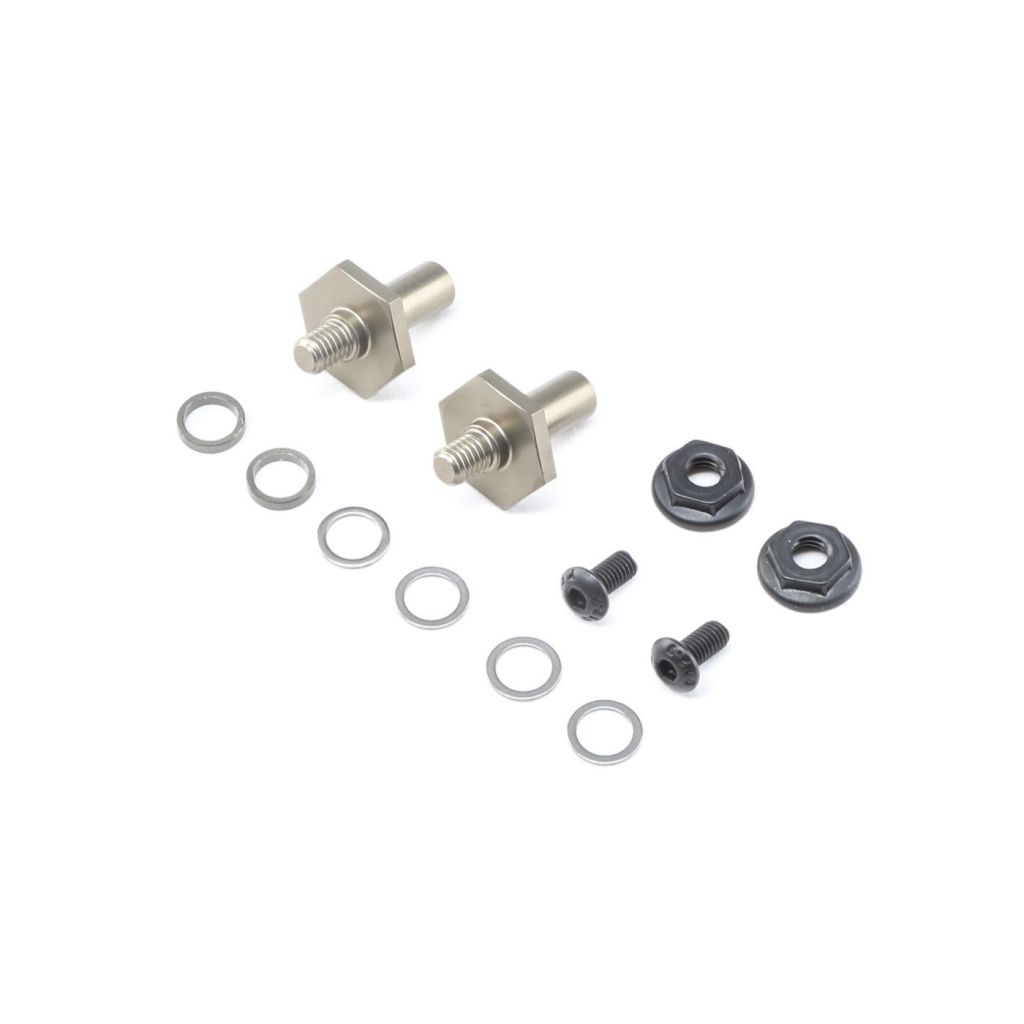 22 4.0 - Axe de roues avant, aluminium 1mm adj, hex 12mm - HORIZON HOBBY - R&eacute;f&eacute;rence: TLR232070