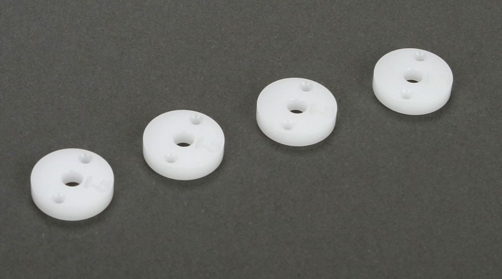 22/T/SCT/E - Pistons d'amortisseurs usin&eacute;s CNC diam&egrave;tre 12mm, 1,5x2 trous (4) - HORIZON HOBBY - R&eacute;f&eacute;rence: TLR233008
