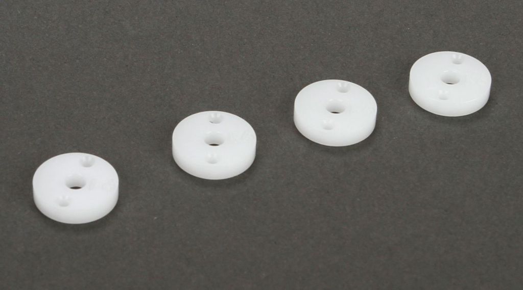 22/T/SCT/E - Pistons d'amortisseurs usin&eacute;s CNC diam&egrave;tre 12mm, 1,6x2 trous (4) - HORIZON HOBBY - R&eacute;f&eacute;rence: TLR233009