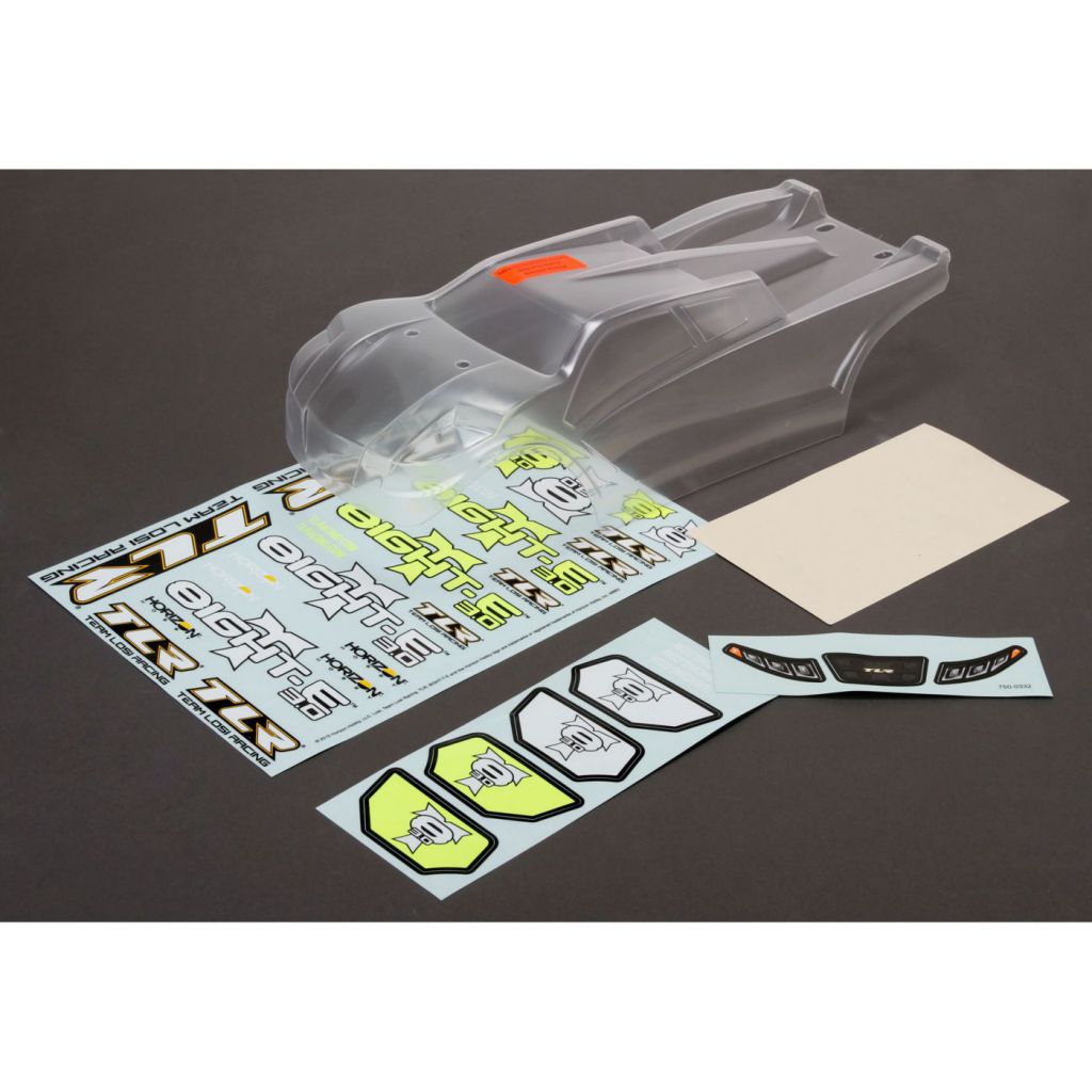 8IGHT-T E 3.0 - Carrosserie transparente - HORIZON HOBBY - R&eacute;f&eacute;rence: TLR240006