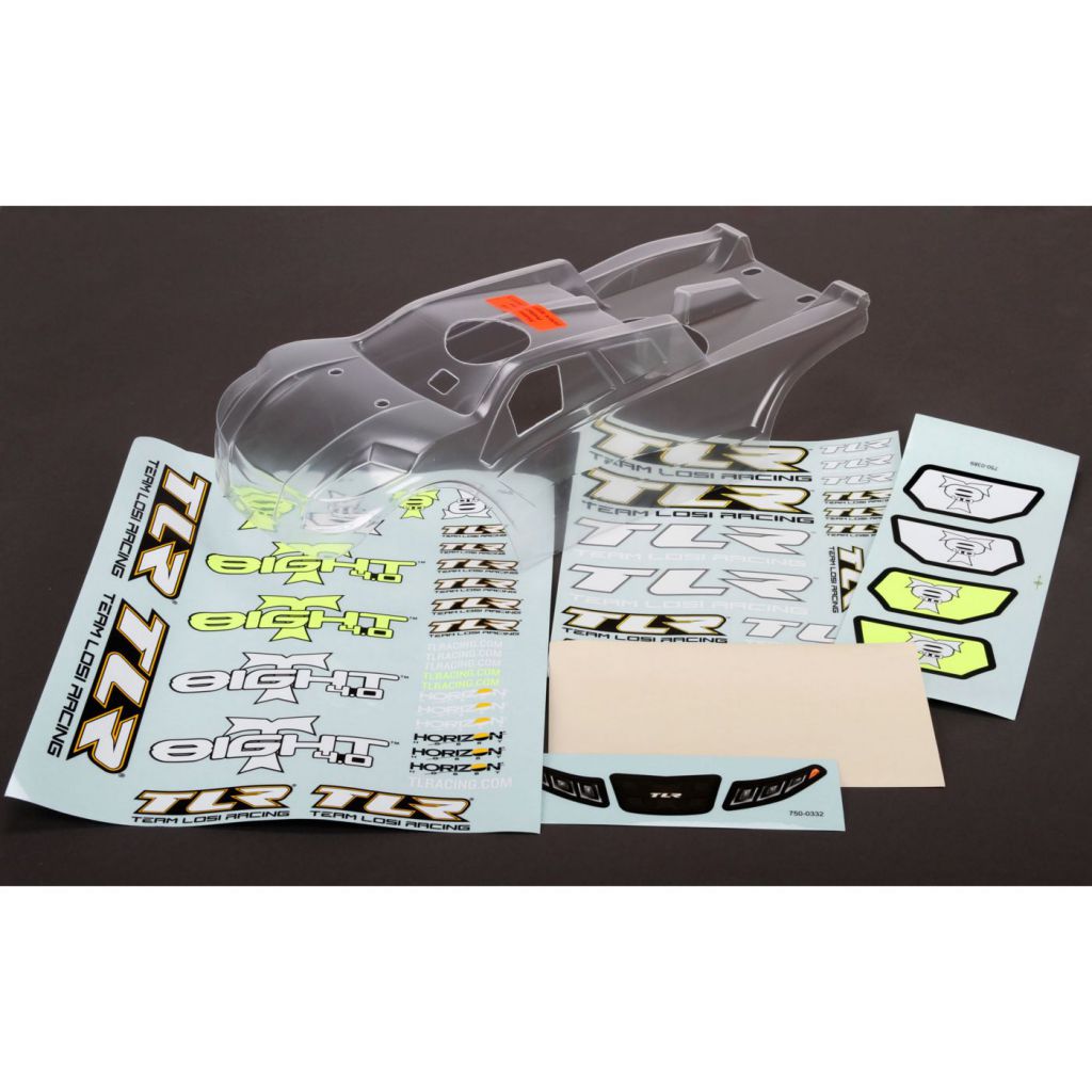 8T 3.0 & 4.0 - Carrosserie transparente - HORIZON HOBBY - R&eacute;f&eacute;rence: TLR240009