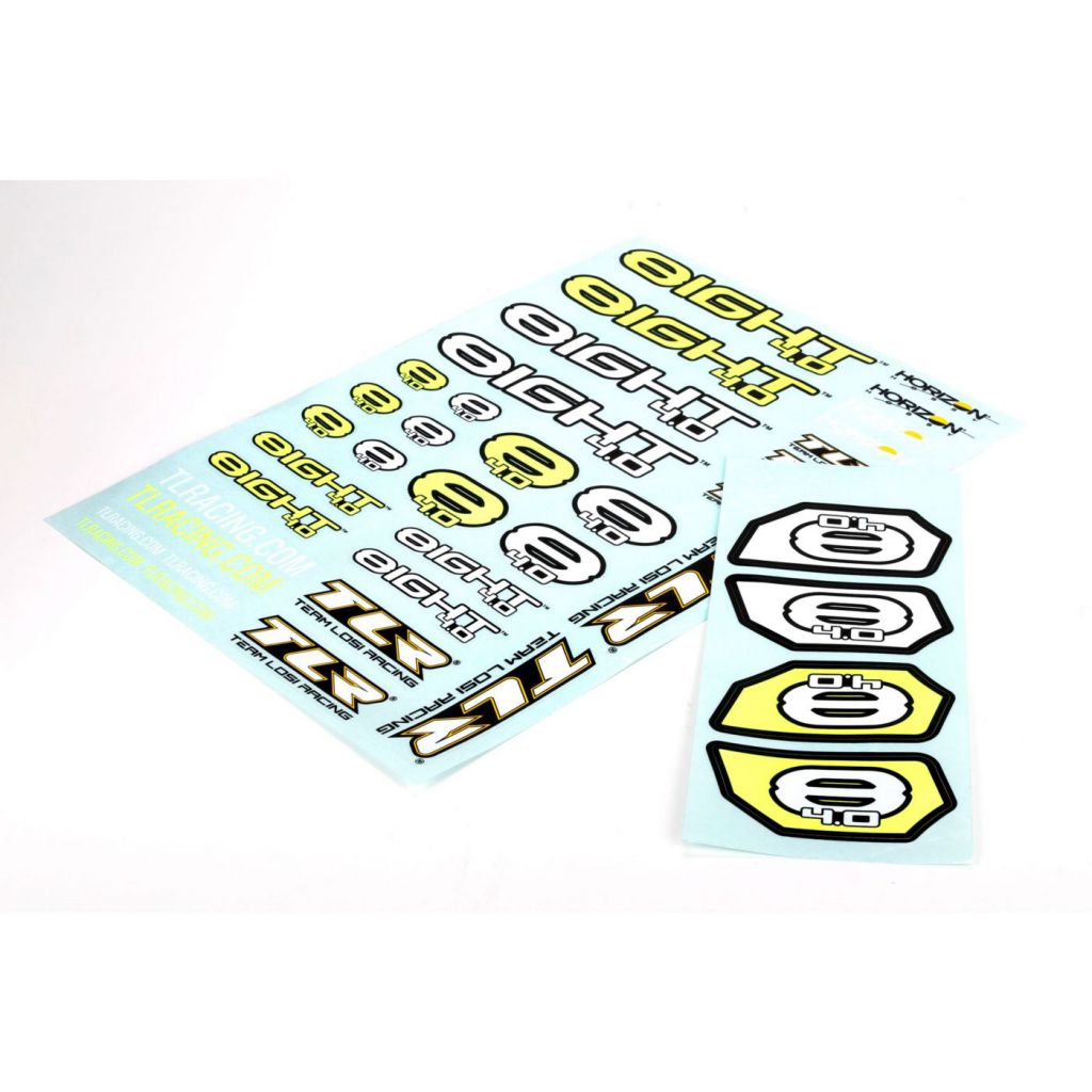8IGHT 4.0 - Planche de d&eacute;coration - HORIZON HOBBY - R&eacute;f&eacute;rence: TLR249003