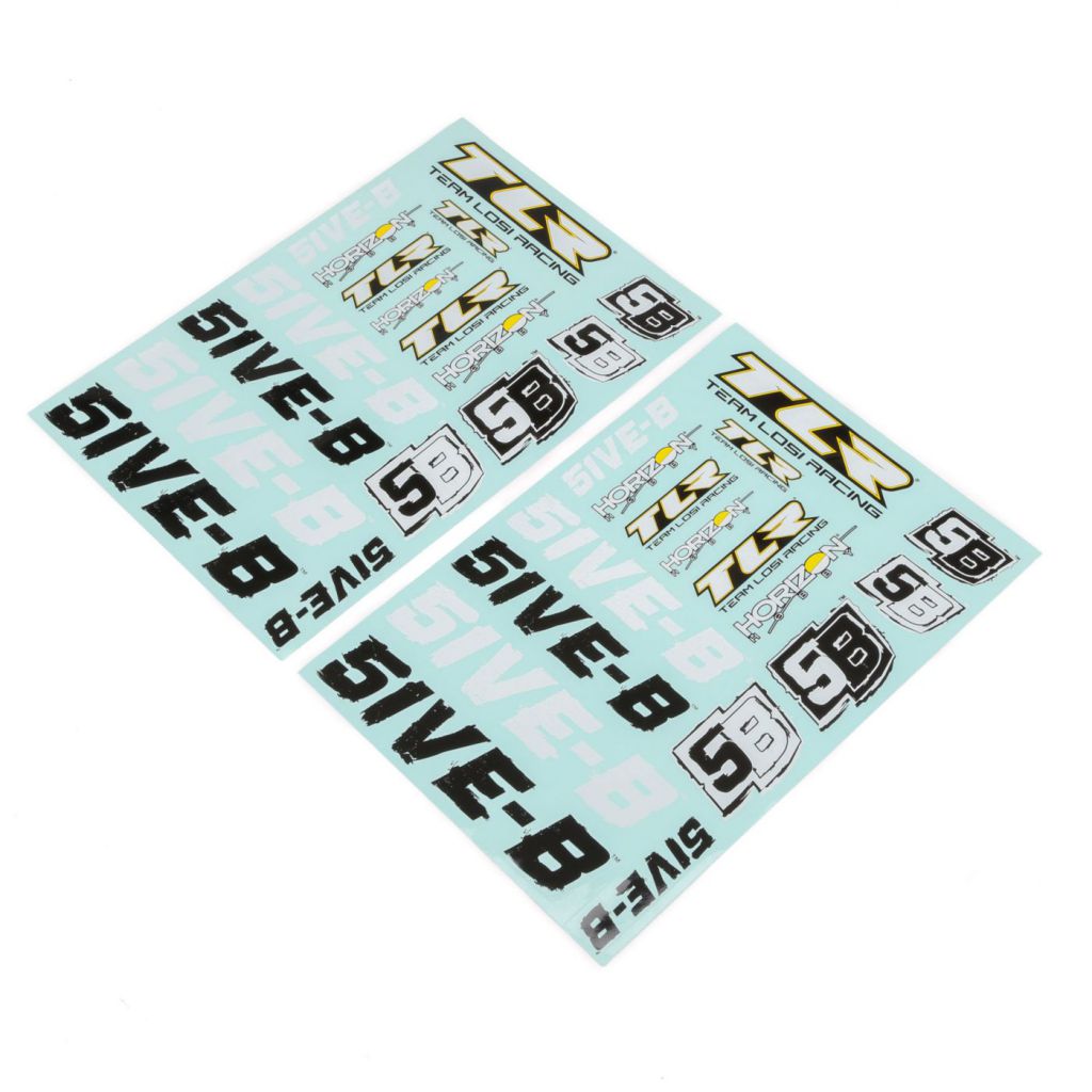 5IVE-B - Planche d'autocollants - HORIZON HOBBY - R&eacute;f&eacute;rence: TLR259000