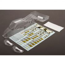 22 3.0 - Set carrosserie/aileron transparents avec autocollants, transmission basse - HORIZON HOBBY - R&eacute;f&eacute;rence: TLR330006