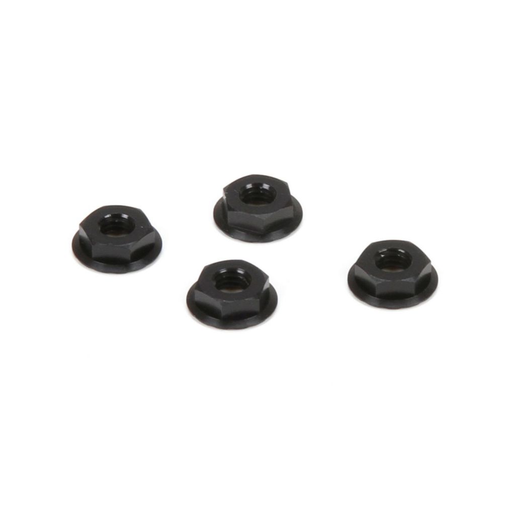 &Eacute;crou stri&eacute; M4 taille basse en aluminium, noir (4) - HORIZON HOBBY - R&eacute;f&eacute;rence: TLR336003