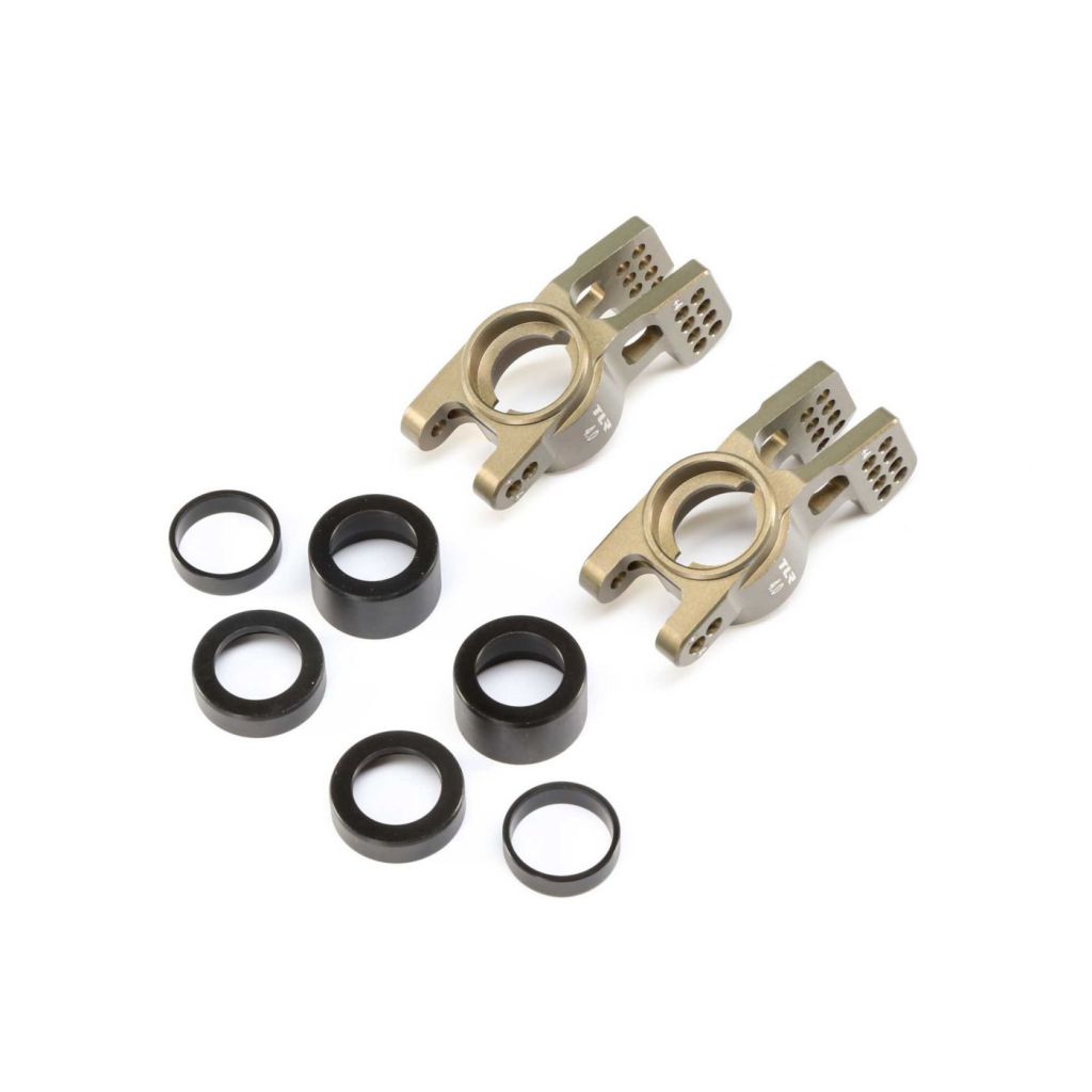 Aluminum Adjustable Rear Hub w/Inserts: 8/E/8T 4.0 - HORIZON HOBBY - R&eacute;f&eacute;rence: TLR344008