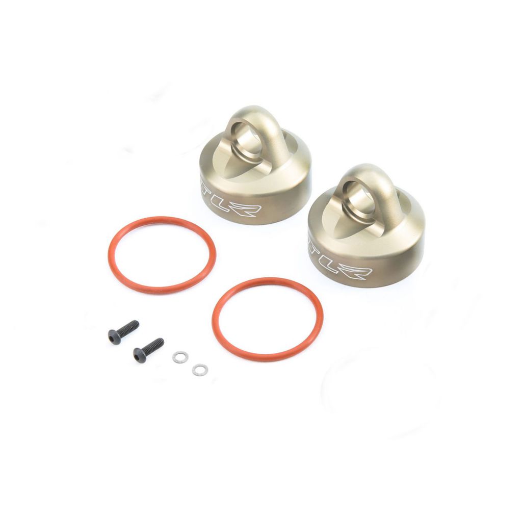 5T/Mini WRC - Bouchons d'amortisseurs en aluminium avec purge (2) - HORIZON HOBBY - R&eacute;f&eacute;rence: TLR353003