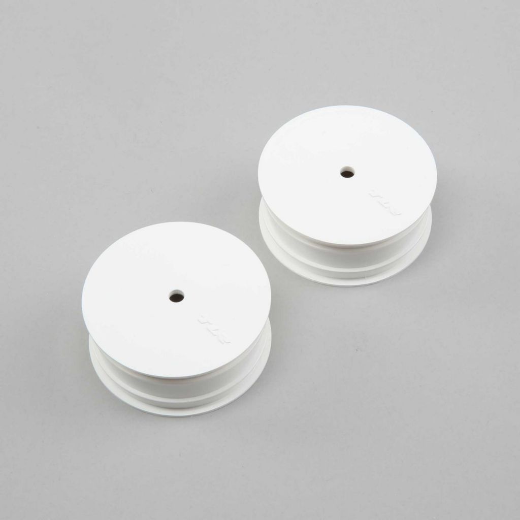 Front Wheel, Stiffezel, 12mm Hex, White(2): 22 4.0 - HORIZON HOBBY - R&eacute;f&eacute;rence: TLR43017