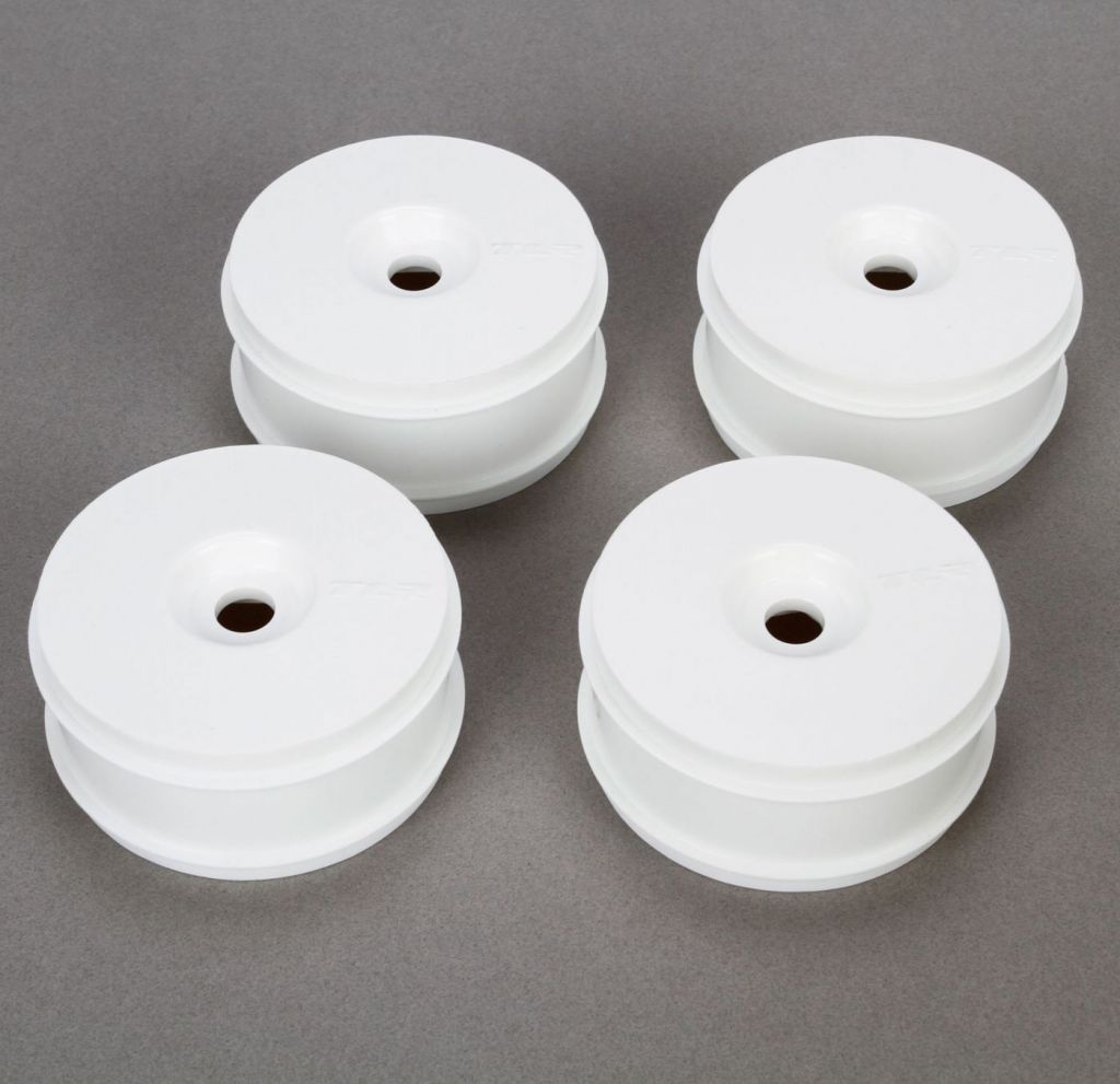 1/8 Buggy Dish Wheel, White (4): 8B 3.0 - HORIZON HOBBY - R&eacute;f&eacute;rence: TLR44001