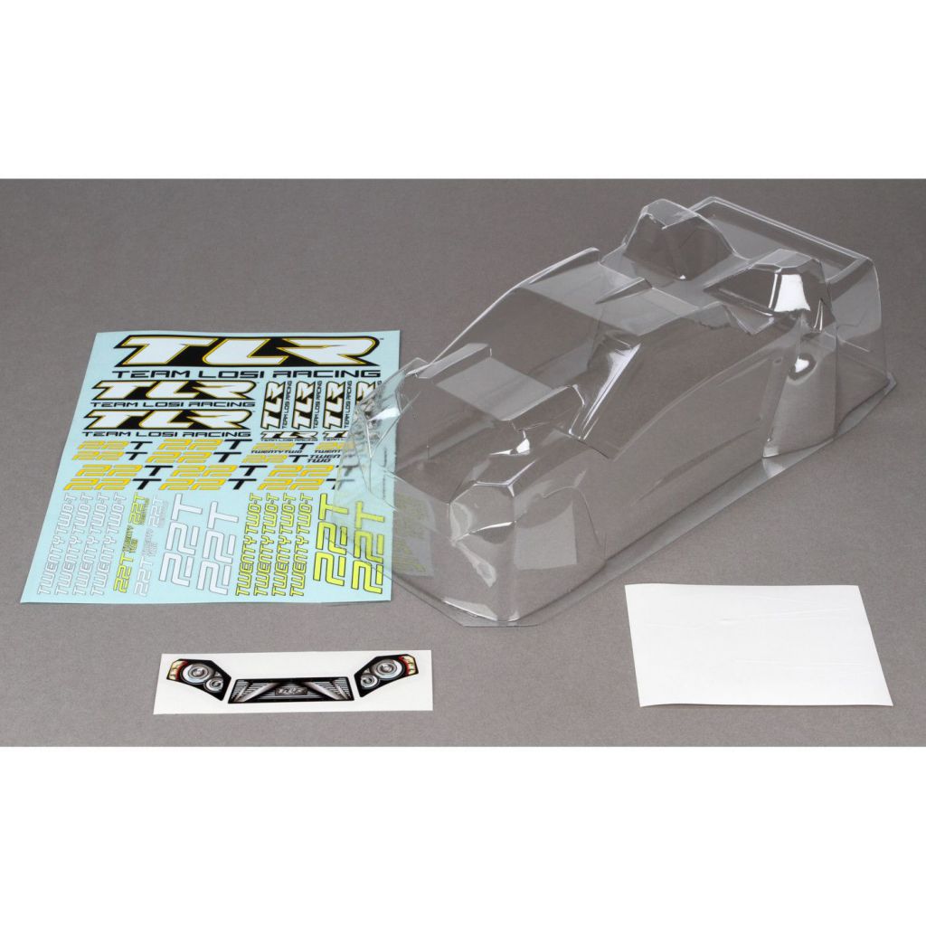 22 T/2.0 -Carrosserie transparente pour moteur arri&egrave;re et aileron - HORIZON HOBBY - R&eacute;f&eacute;rence: TLR8058