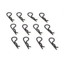 22 -Clips de carrosserie (12), noirs - HORIZON HOBBY - R&eacute;f&eacute;rence: TLR8202