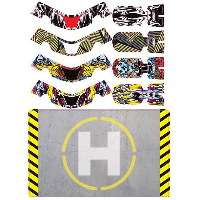 FAZE - Set de Skins Upgrade 2 (4 skins) avec h&eacute;liport - HORIZON HOBBY - R&eacute;f&eacute;rence: UPG7604
