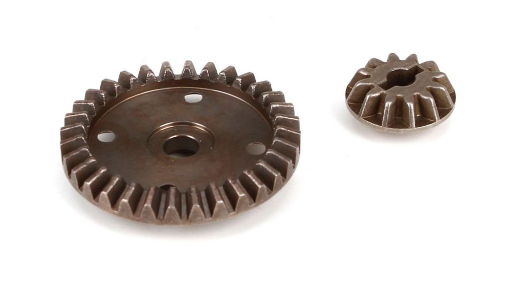 Halix/V100 - Pignon d'attaque et couronne de diff&eacute;rentiel en m&eacute;tal - HORIZON HOBBY - R&eacute;f&eacute;rence: VTR232056