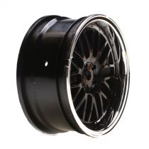 Jante nid d'abeille &agrave; d&eacute;port AV 54x26mm, noire/chrome (2) - HORIZON HOBBY - R&eacute;f&eacute;rence: VTR43003