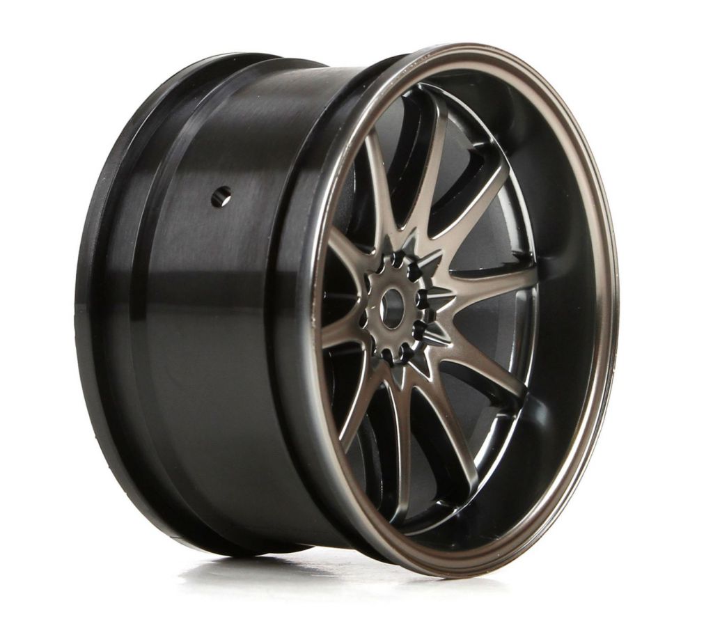 Jante arri&egrave;re Volk Racing CE28N 54x30mm, gun metal (2)  - HORIZON HOBBY - R&eacute;f&eacute;rence: VTR43036