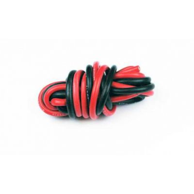 FILS SILICONE AWG ROUGE+NOIR LONGUEUR 1M