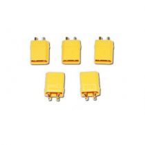 CONNECTEUR XT-30 M&Acirc;LE OR (5 PCS)
