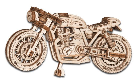 Cafe Racer - Maquertte en bois &agrave; construire - PUZZLE 3D WOODEN CITY
