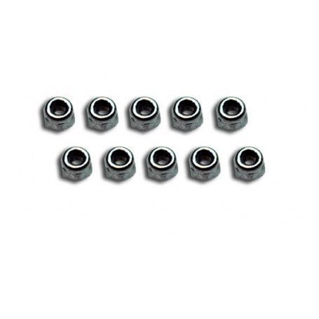 ECROUS NYLSTOP INOX M3 (10 PI&Egrave;CES)