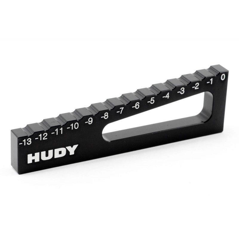 107717 HUDY - Cale de r&eacute;glage de but&eacute;e basse de -13 &agrave; 0 mm pour 1/8e TT