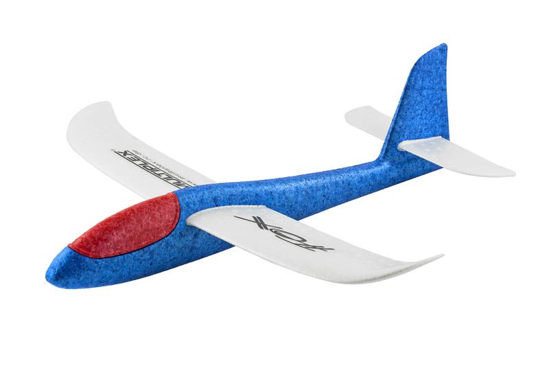 214291 - Planeur Fox lanc&eacute; main bleu/blanc/rouge Multiplex