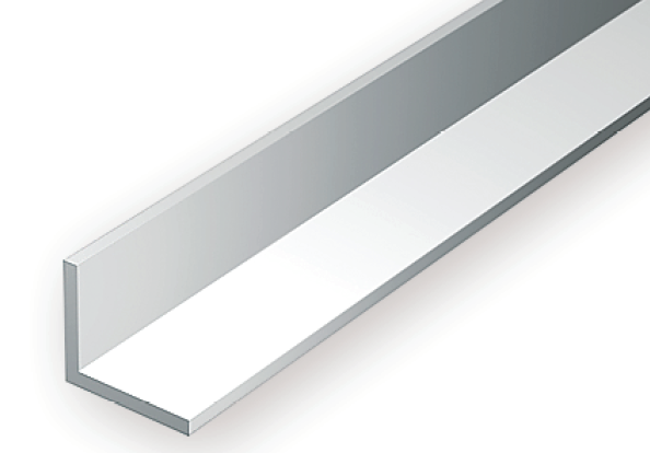 292 - Profil&eacute;s en \ L\  en polystyr&egrave;ne blanc - Longueur : 355mm - Section : 2,03 x 2,03mm - Evergreen