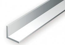 292 - Profil&eacute;s en \ L\  en polystyr&egrave;ne blanc - Longueur : 355mm - Section : 2,03 x 2,03mm - Evergreen