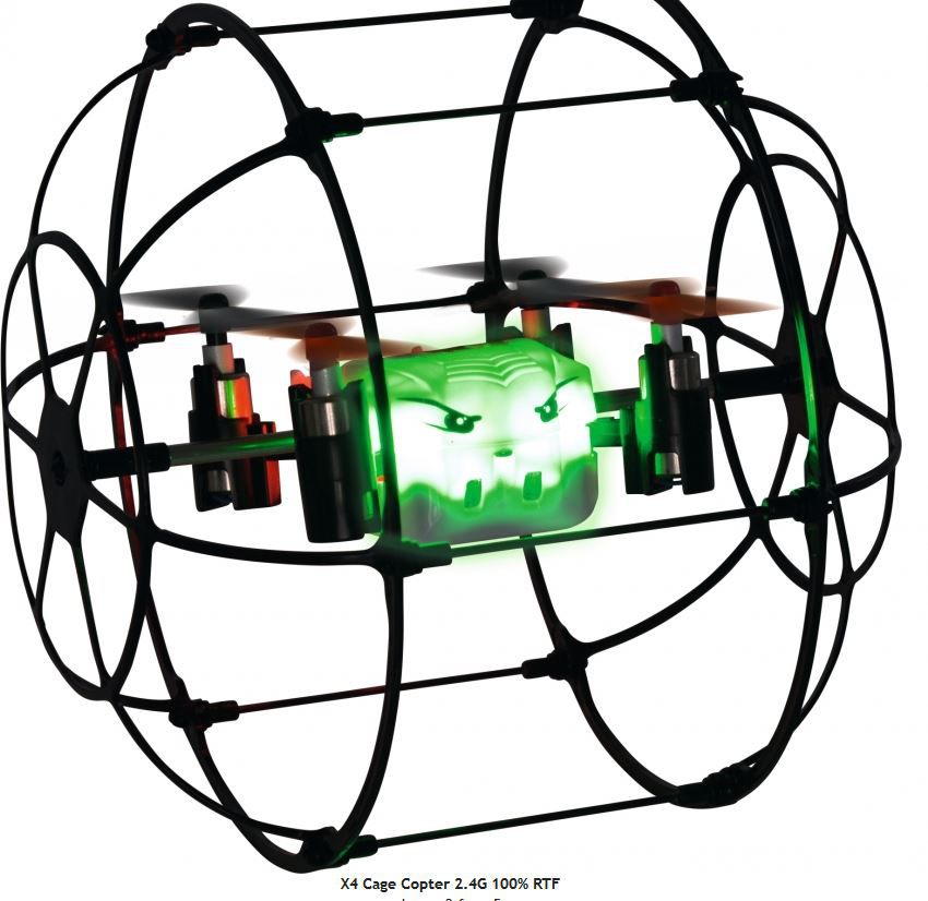 500507090 - Drone quadricopt&egrave;re RC Sport X4 Cage Copter pr&ecirc;t &agrave; voler - CARSON 2